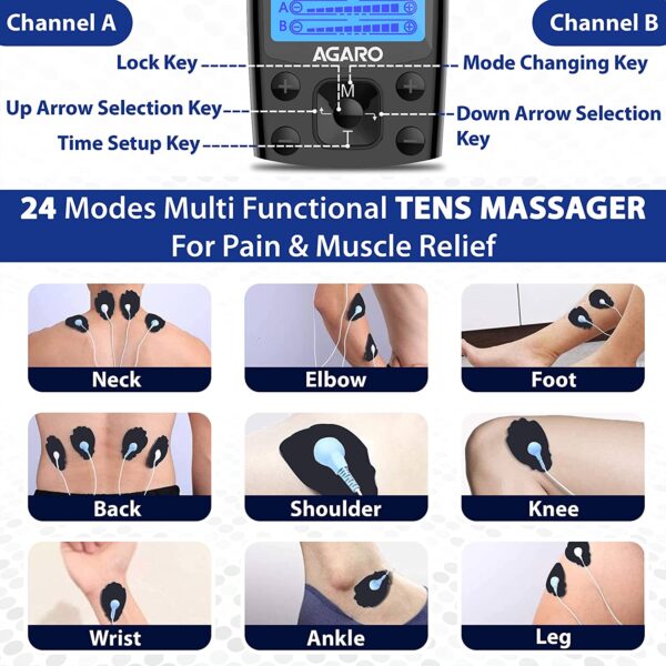 AGARO Dual Channel TENS Massager - Image 2